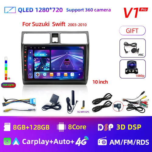 2din Android 11 Car Radio for Suzuki Swift 2003 - 2006 2007 2008 2009