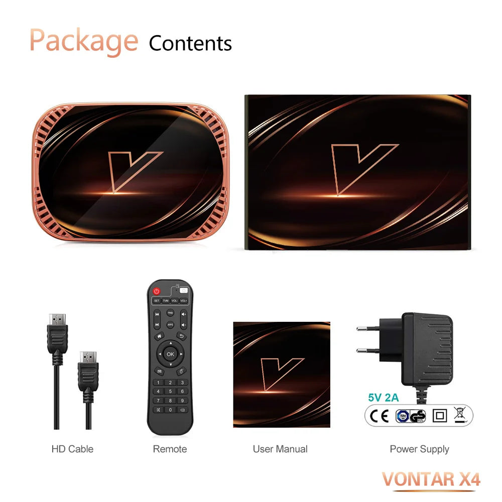 VONTAR X4  Smart TV Box Android 11 4GB 128G 32GB 64GB Amlogic S905X4