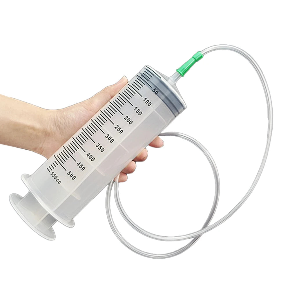 1Set Car Oil Pump Large Capacity Extractor Syringe with Scale for