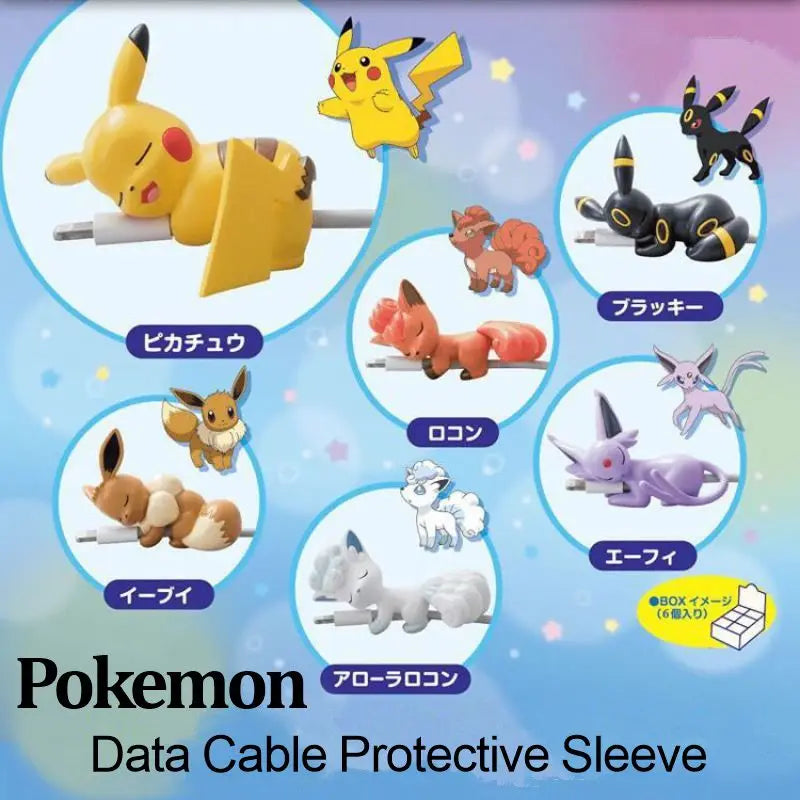 Pokemon Pikachu Data Cable Protective Sleeve Fashion Cartoons Figure