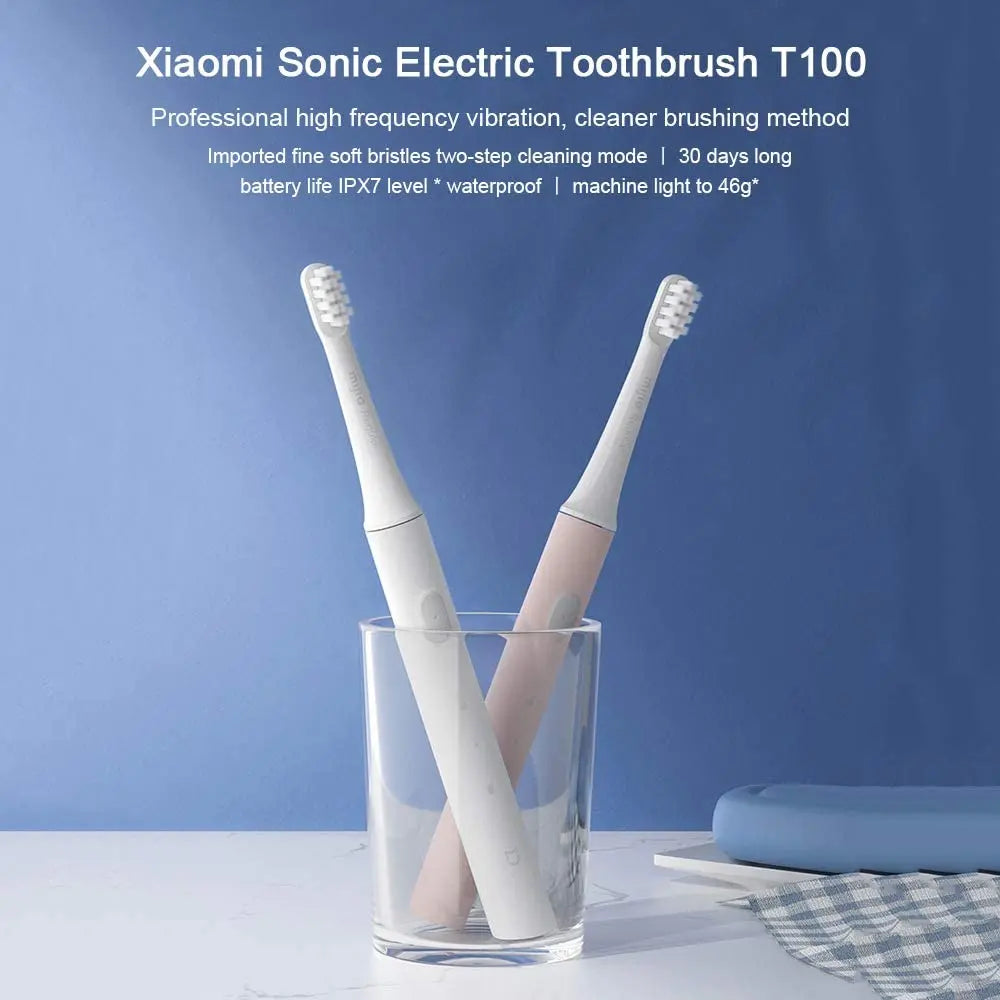 XIAOMI MIJIA T100 Sonic Electric Toothbrush Cordless USB Rechargeable