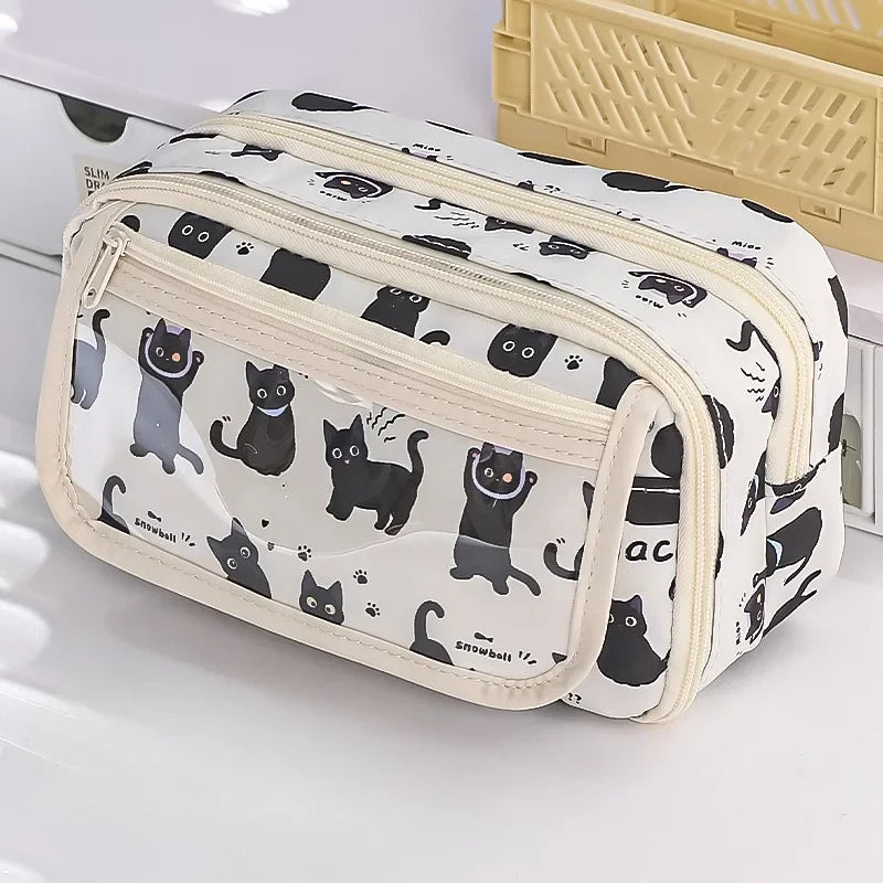 High Quality Kapibara Cartoon Pencil Case with Flip Top for Easy