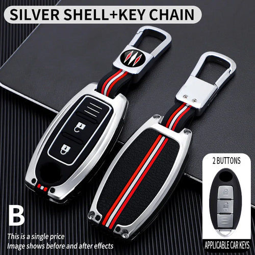 Key Fob Cover with Keychain Lanyard for Nissan Altima Sentra Maxima