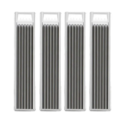 Solid Carpenter Pencil Built-in Sharpener for Deep Hole 2B Lead Core