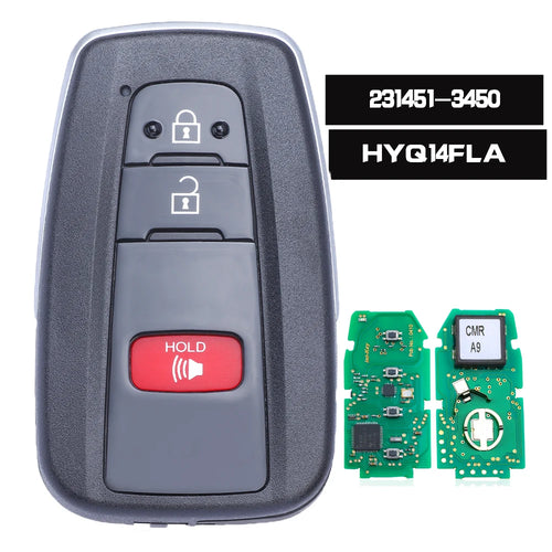 KEYECU 231451-3450 HYQ14FLA Smart Remote Key Fob 314.3MHz for Toyota
