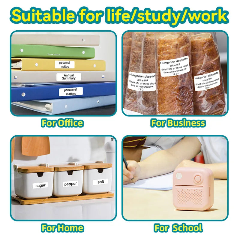 DOLEWA D3 Mini Portable Printer Android ios Bluetooth Stickers Thermal