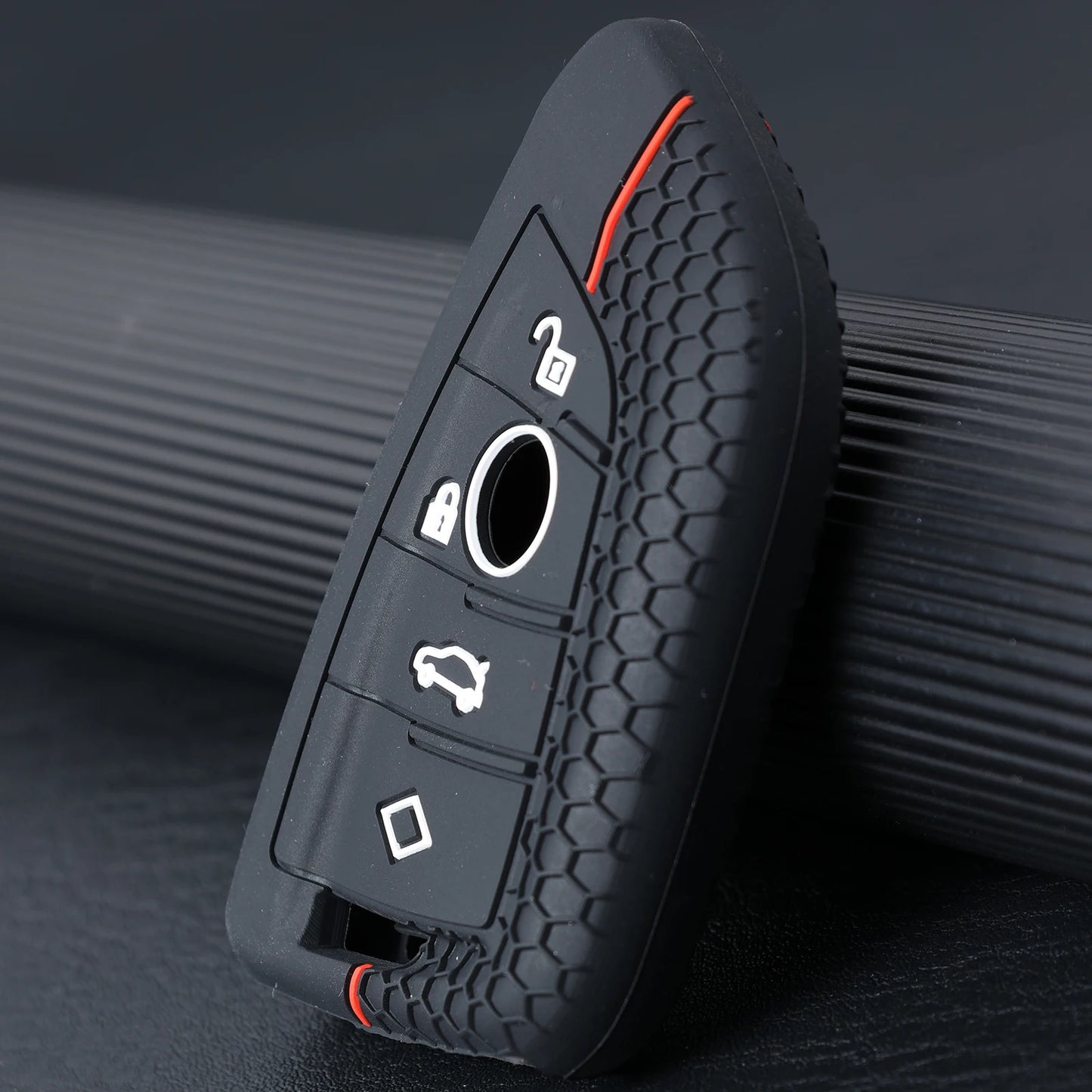 Silicone 4 Button Car Key Fob Cover Case Shell Holder Protector For