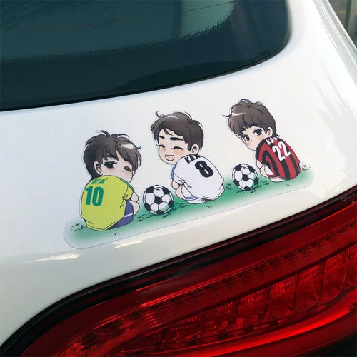 Cartoon Character Car Stickers Football Decal Waterproof Vinyl Decals