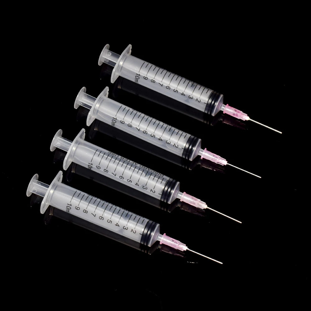 4PCS Ink Refill Tool 10ml Syringe With Blunt Needle For EPSON Canon HP
