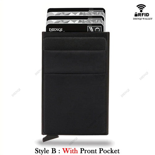 Rfid Credit Card Holder Men Thin Slim Mini Minimalist Wallets Luxury