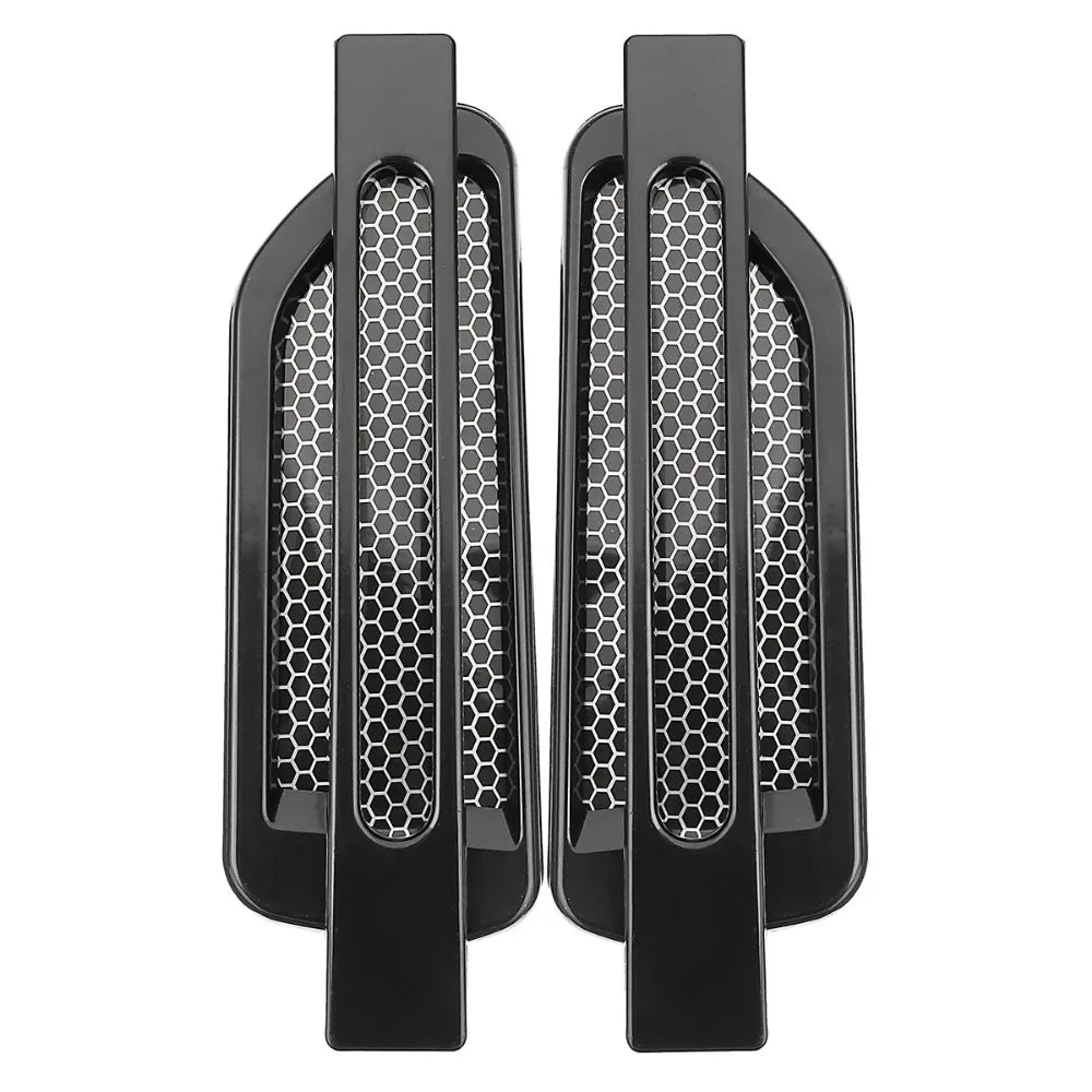 1pair Car Side Fender Vent Sticker Air Flow Spoiler Racing Intake