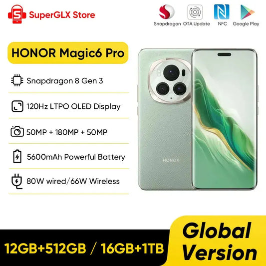 2024 new Global Version HONOR Magic6 Pro Snapdragon 8 Gen 3 6.8''