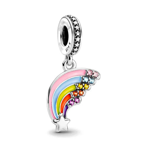 2024 New Sping Pink Bag Pany Flower Caterpillar Diy 925 Sterling