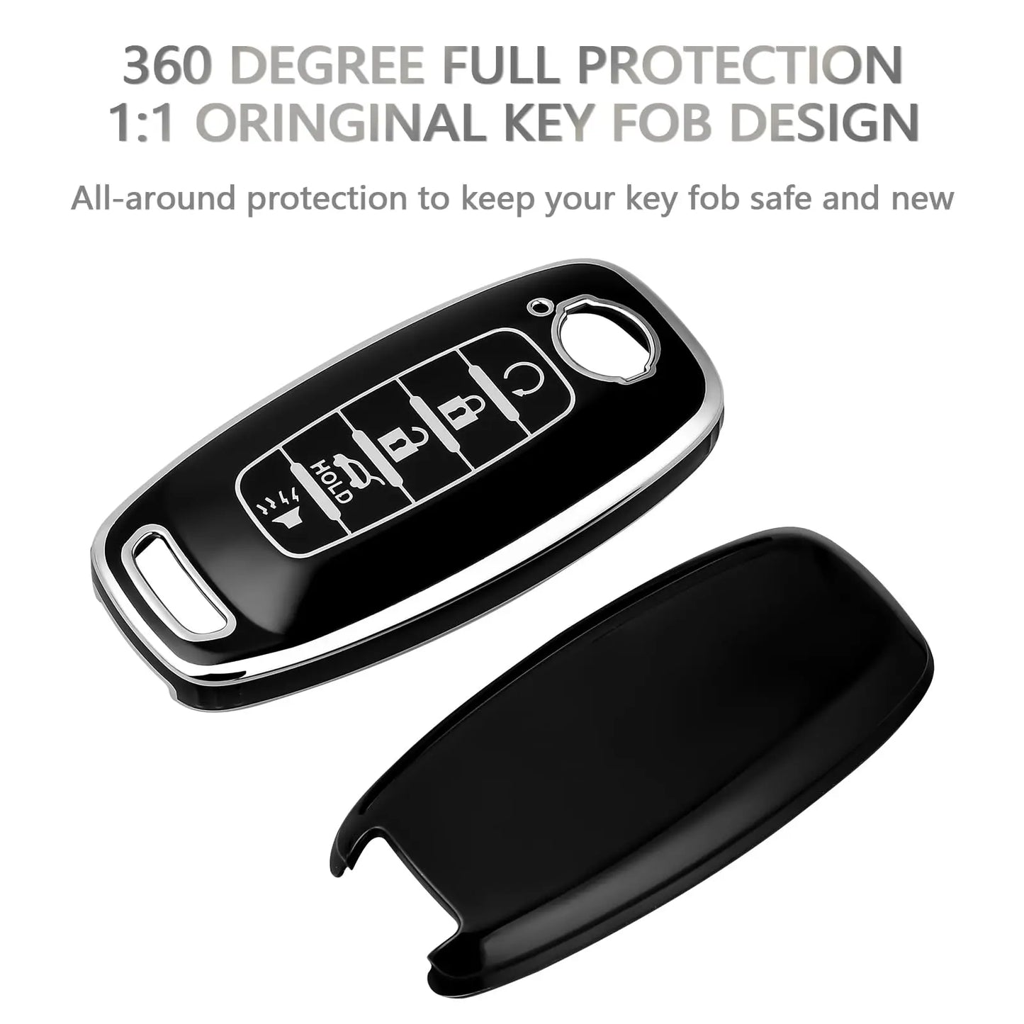 5 Button Key Fob Case Cover Holder for Nissan Altima Sentra Maxima