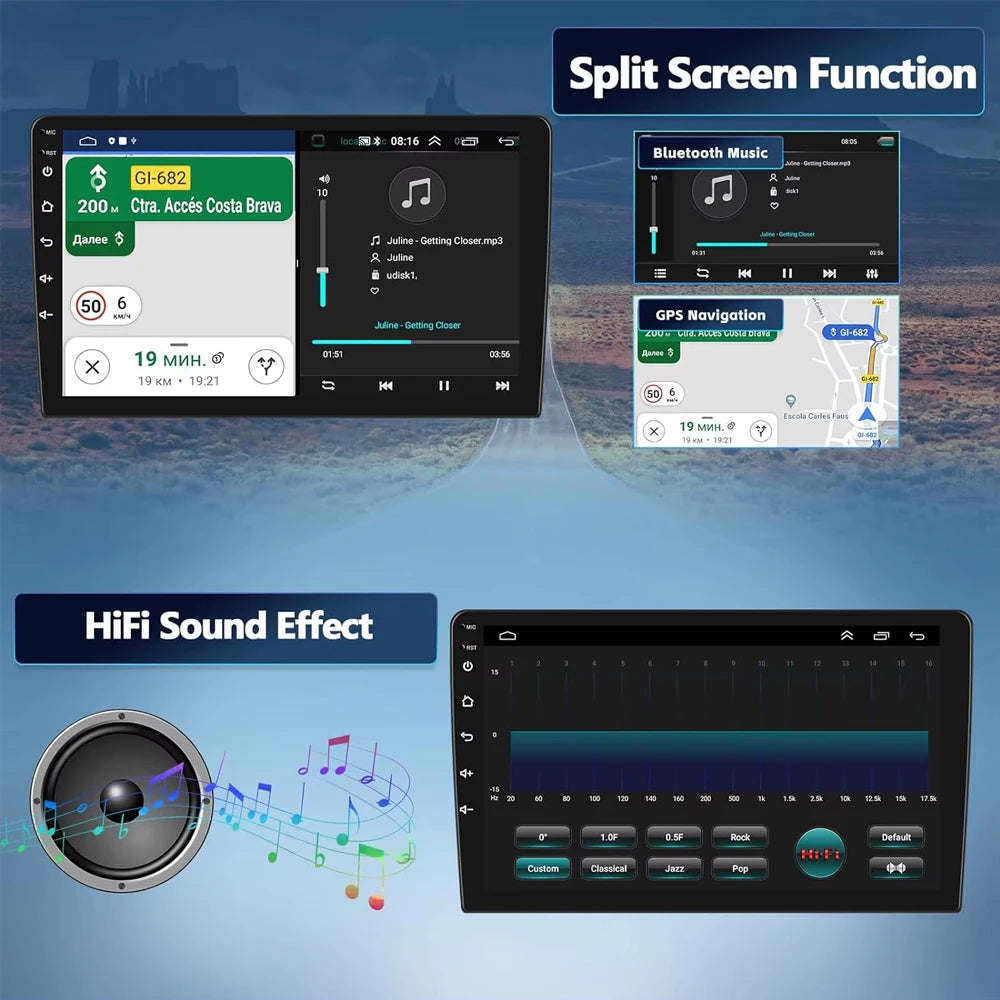Android14 Carplay Car Radio For Honda Pilot 1 2005 2007 2008