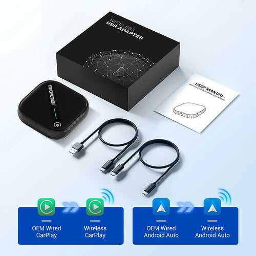 OTTOMOTION 5.0 Wireless CarPlay Android Auto Adapter Wireless Box for