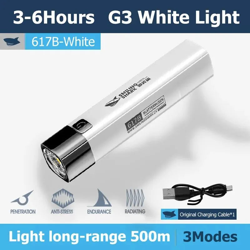 Super Bright LED Flashlight USB Rechargeable 18650Battery Led Torch