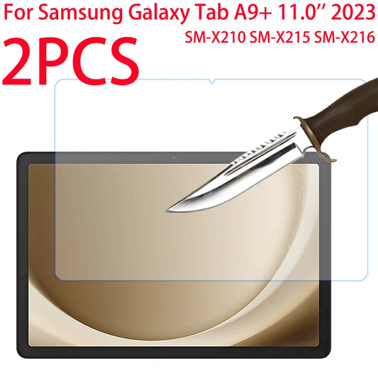2 Packs For Samsung Galaxy Tab А9+ Plus 11 inch 2023 Tempered Glass