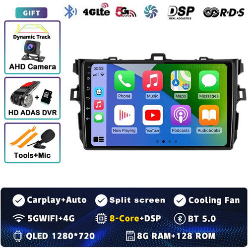 Android 14 Car radio Navigation Multimedia Player For Toyota Corolla