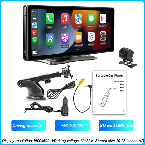 BQCC 10.26 Inch Portable MP5 Multimedia Video Player Android Auto