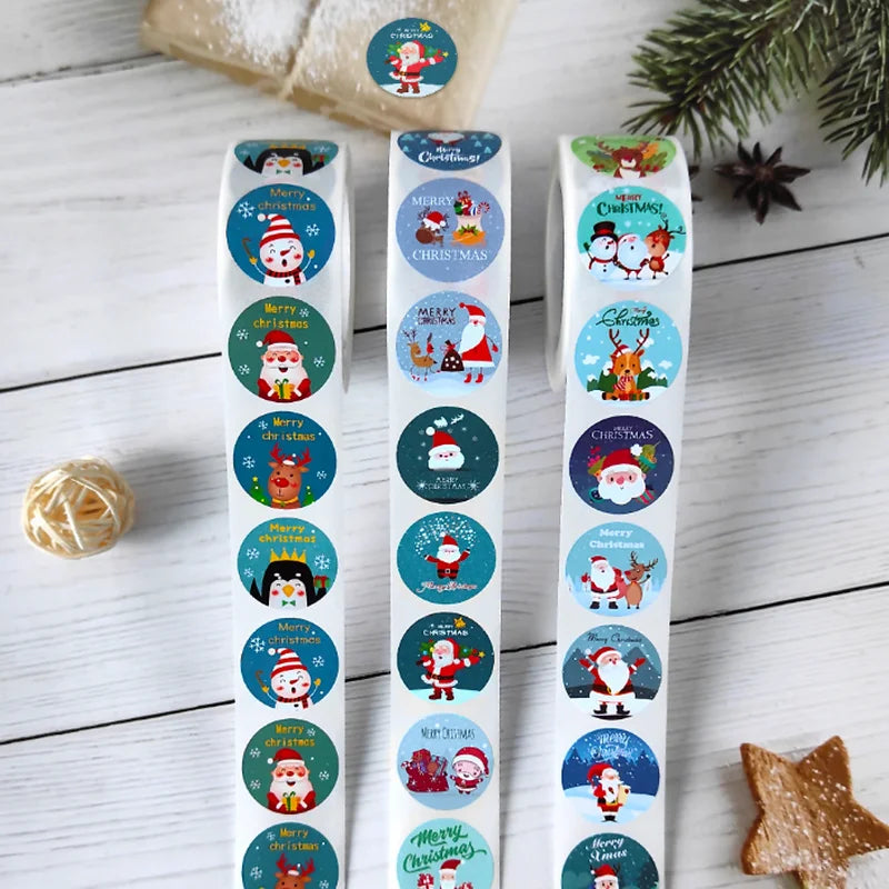 Christmas gift stickers decorative sealing sticker Merry Christmas