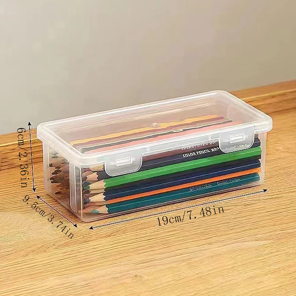 1pc Translucent PencCase Large Capacity Lightweight Convenient for