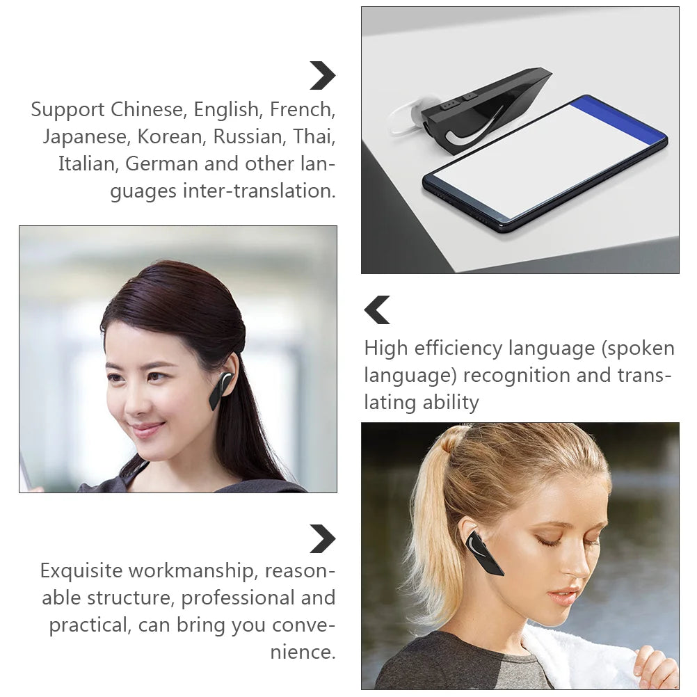 Earbuds Translation Headset Wireless Translator Device Earphone in