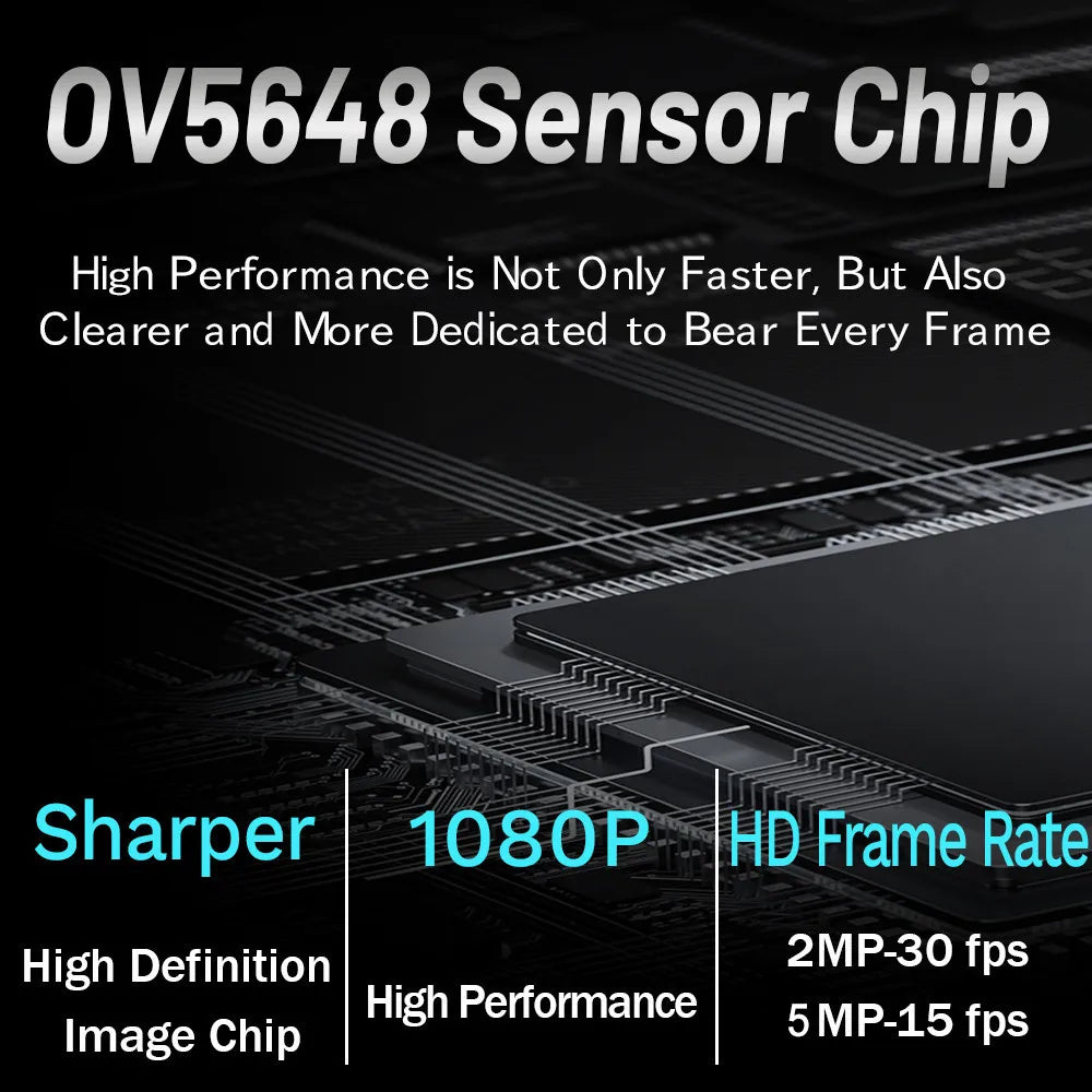 OV5648 USB Camera Module 68 120 Degrees Auto Focus with Flash Light