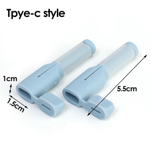 Soft Silicone Cable Winder Protectors for Dual USB C Android Charging