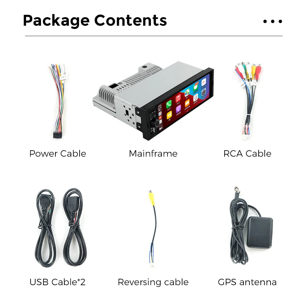 Navifly 2G+32G Universal 1 Din Android 6.86 Inch HD Touch Screen