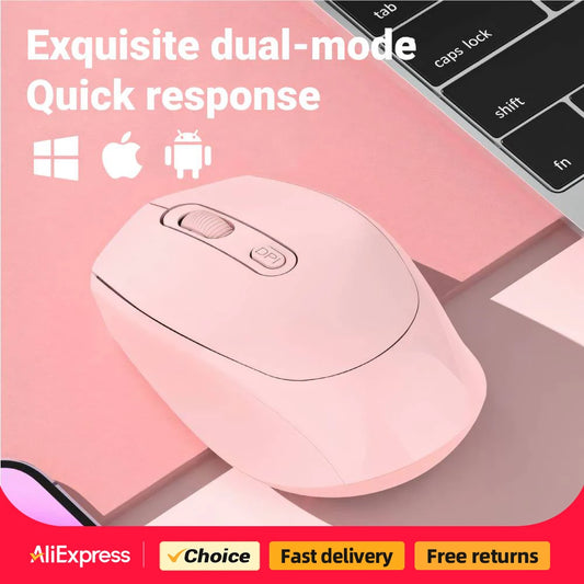 Rechargeable Wireless Mouse Bluetooth Computer Laptop Gaming Mouse