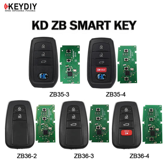 KEYDIY KD ZB35-3/4 ZB36-2/3/4 Smart Key ZB Series Multiple Remotes for