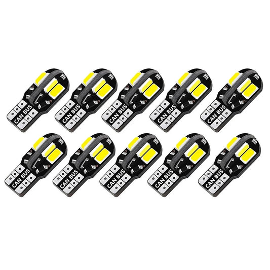 10x W5W T10 LED CANBUS No Error 5W5 12V 5W 600Lm Super Bright Car