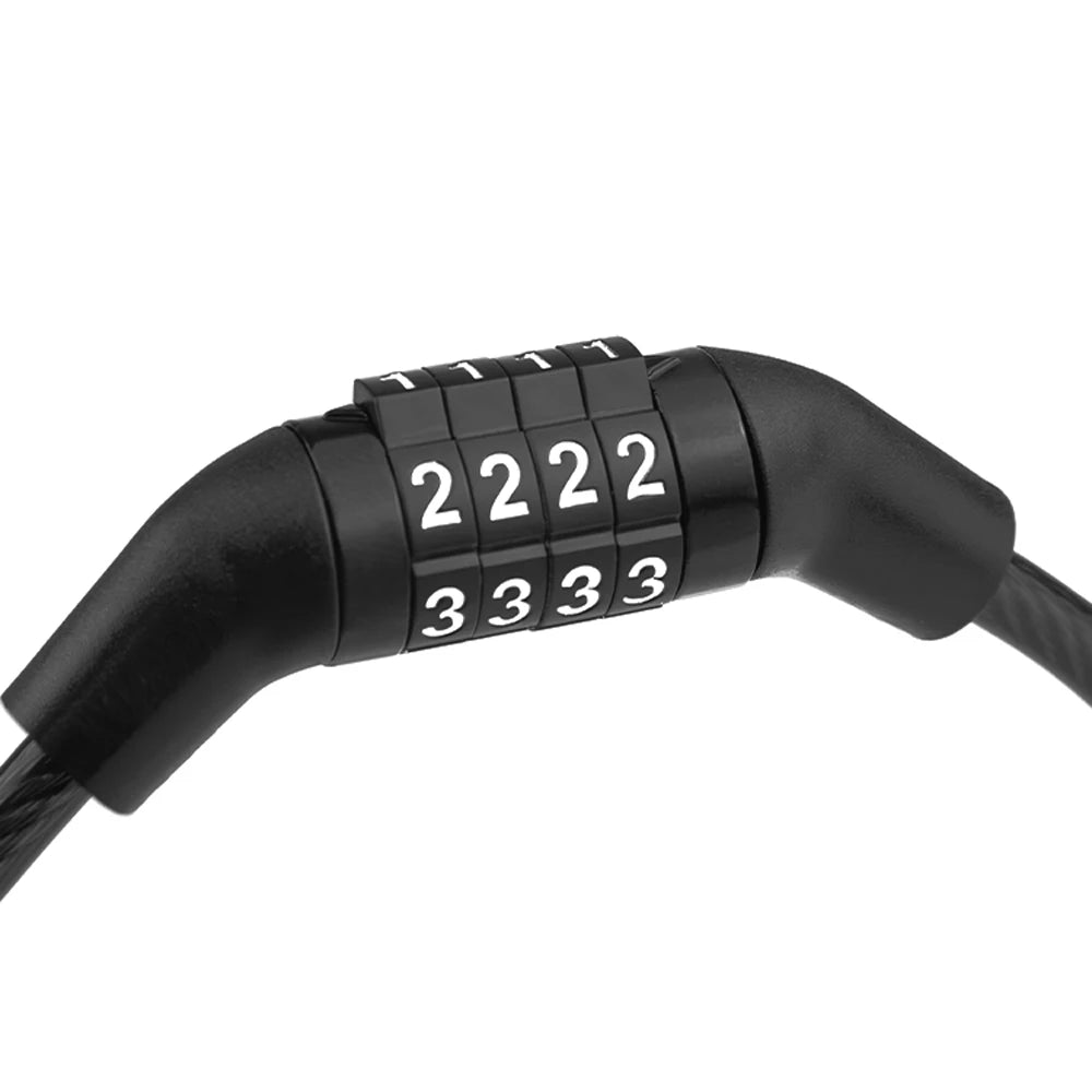 Bicycle Combination Lock, Wire Lock, Mountain Bike Four-digit
