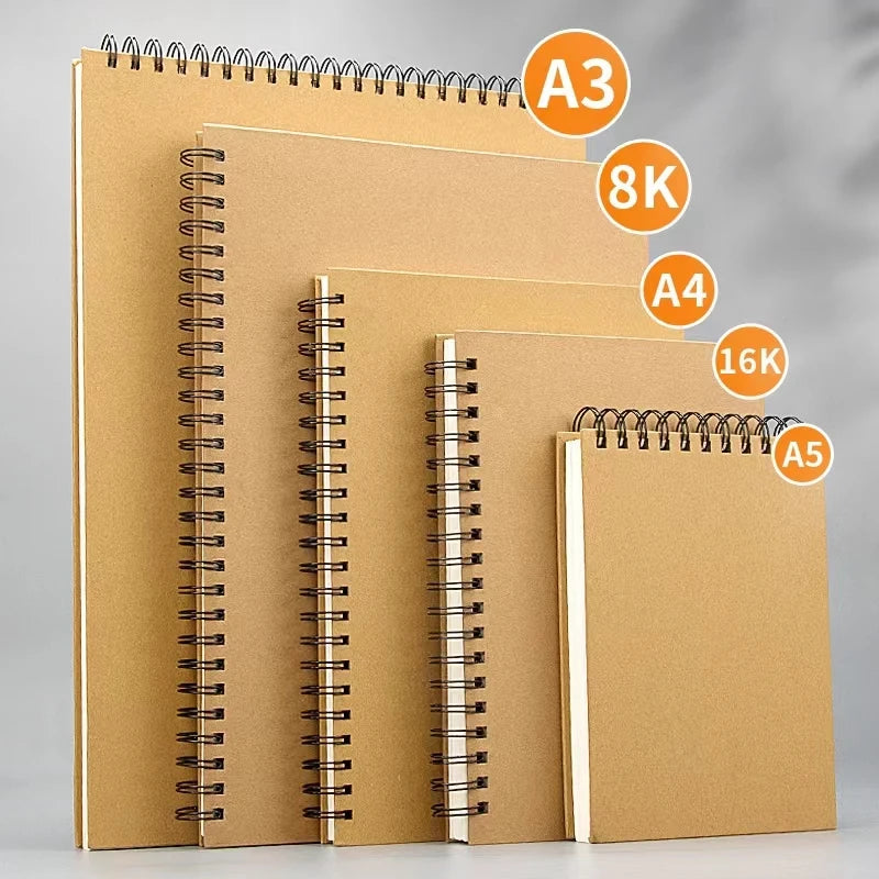 A3/A4/A5/8k/16k Sketchbook Thick Paper 160 GSM Notebook for painting