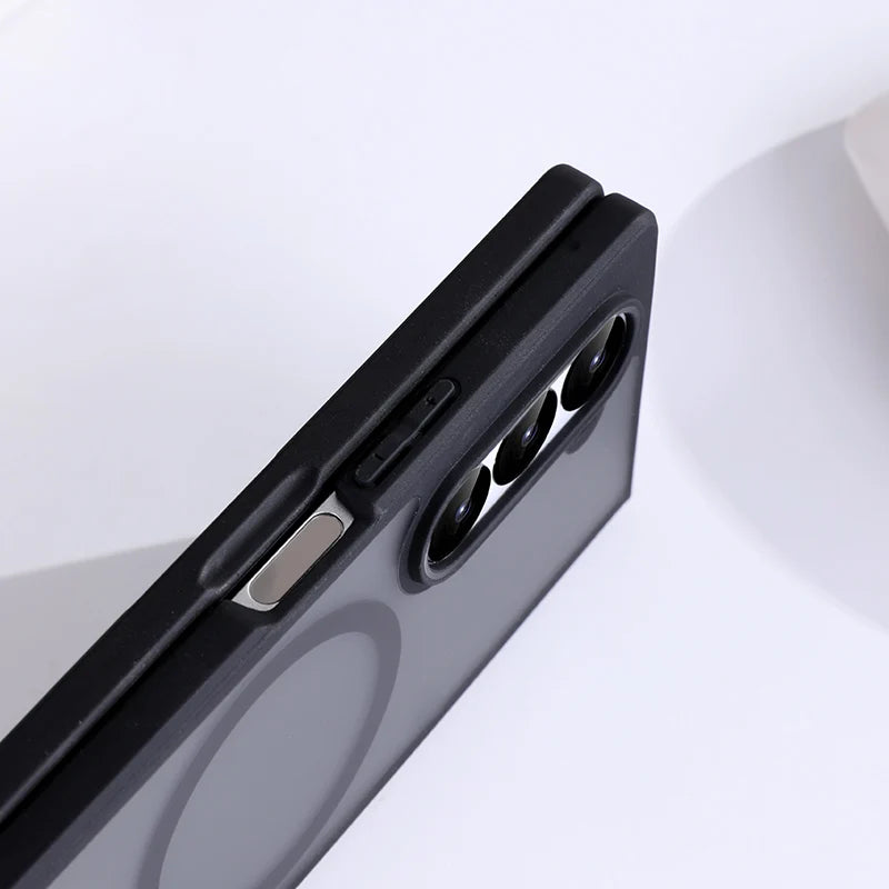 For Samsung Galaxy Z Fold 4 5 6 Magsafe Case Transparent Hinge