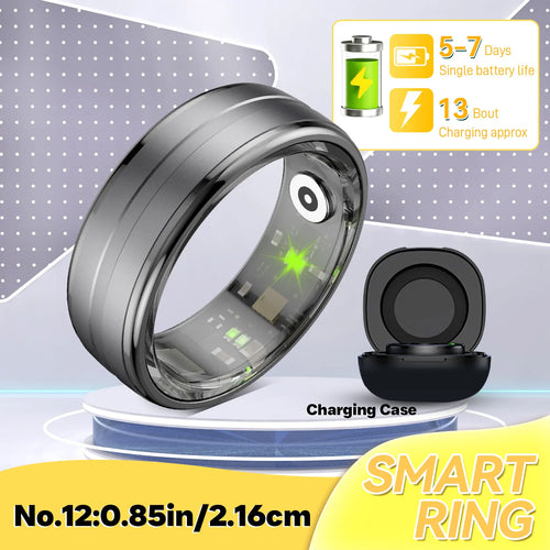 EIGIIS New Smart Ring 2024 Men Women Heart Rate and Blood Oxygen