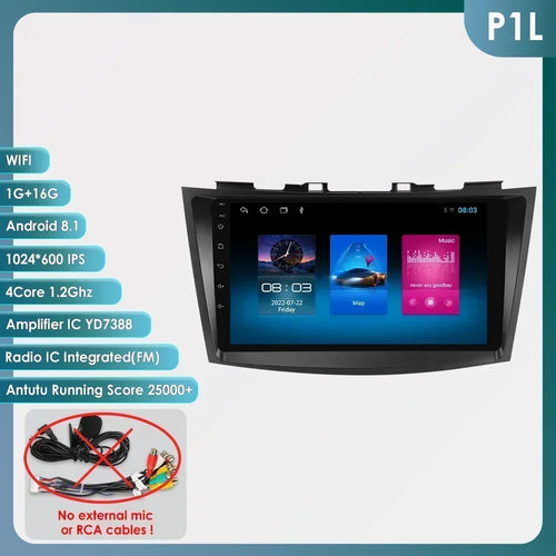 Hizpo Car Radio Multimedia Player For Suzuki Swift 4 2011 2012 2013