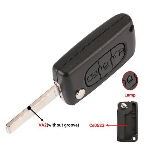 jingyuqin 2/3 Buttons for Peugeot 207 307 308 407 607 807 For Citroen