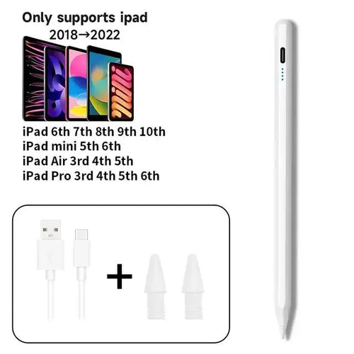 For Apple Pencil 2 iPad Pen Palm Rejection Stylus for iPad Pro Mini 6
