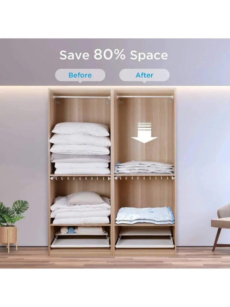 Vacuum Storage Bags,for Bedding,Pillows,Towel,Clothes Space Saver