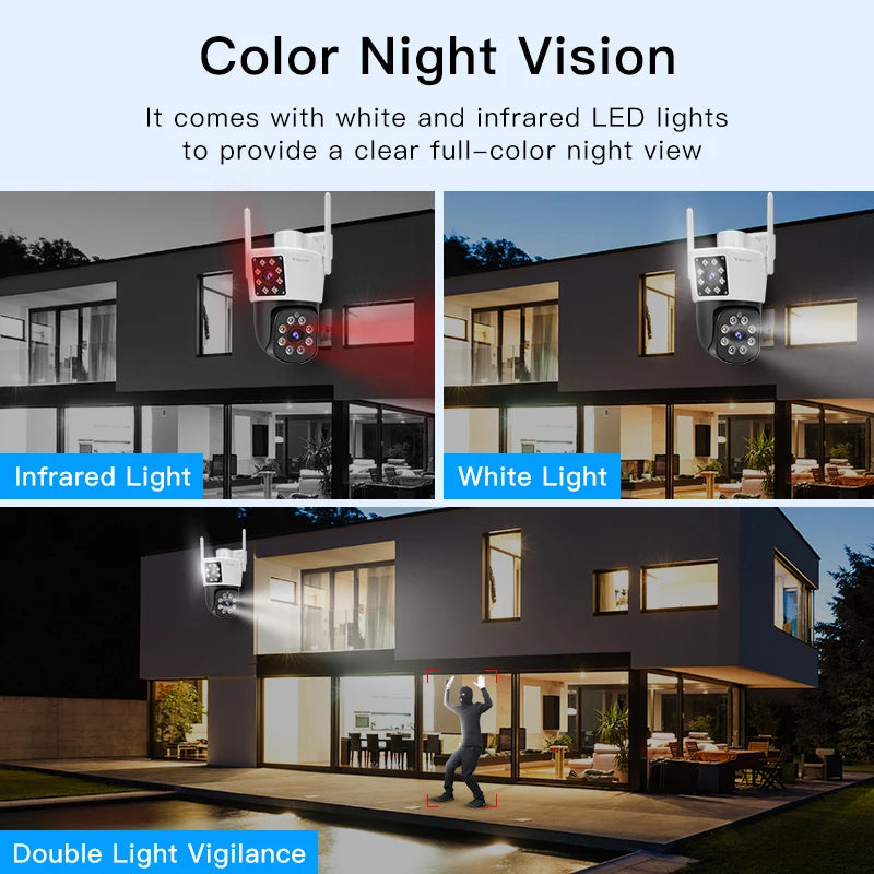 Vstarcam 4MP PTZ Wifi Camera with Dual Screen Outdoor Security