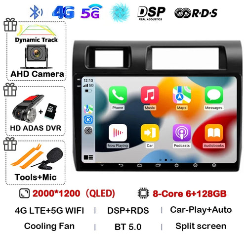 Android 14 Carplay Car Radio For Toyota Pickup Land Cruiser LC 70 79