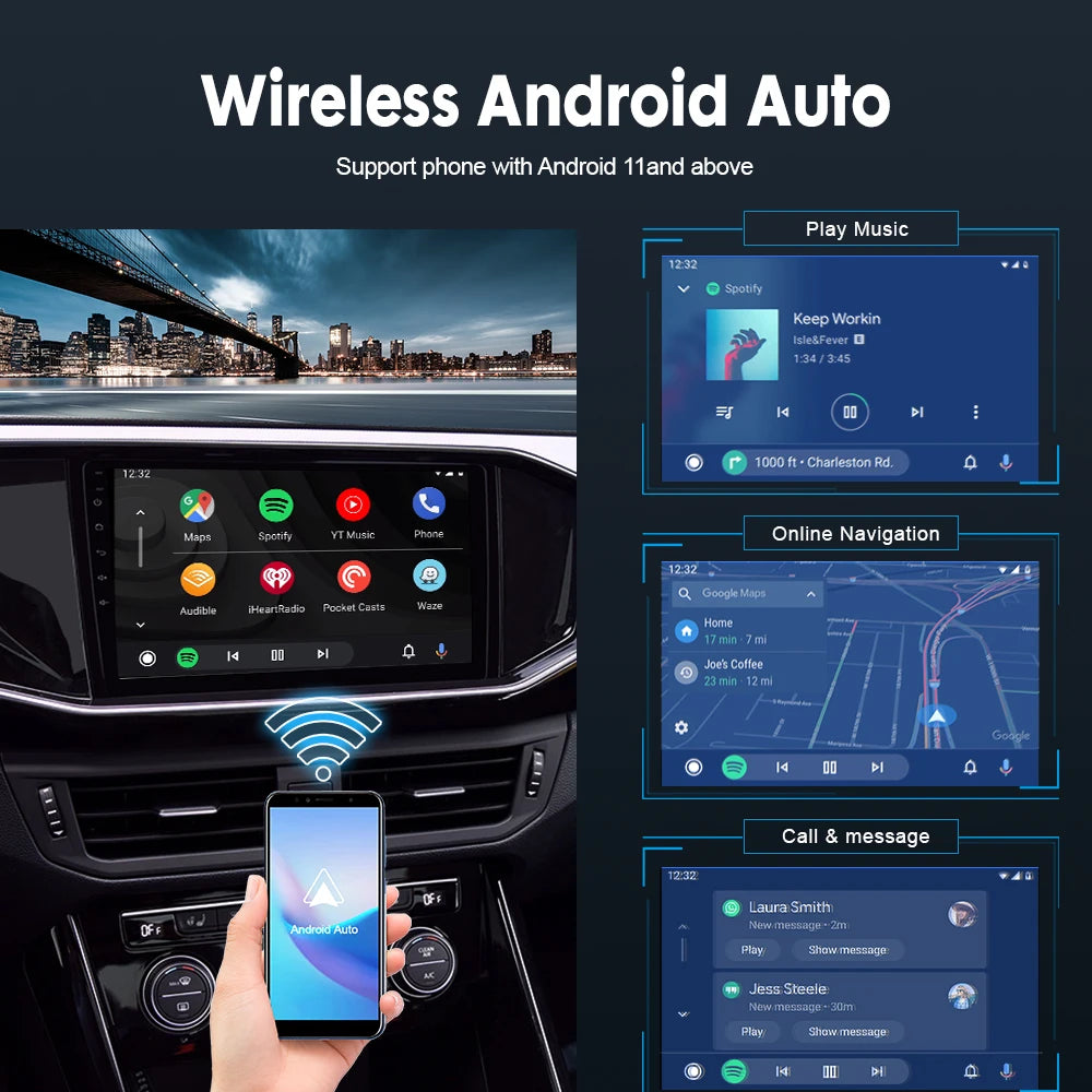 Carlinkit Wireless CarPlay & Android Auto Dongle for Android Car