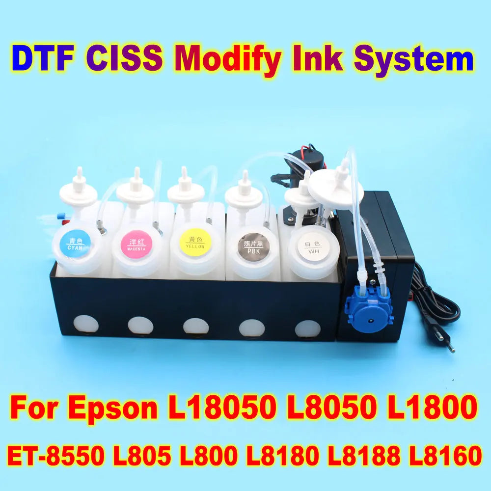 ET-8550 DTF White Ink Circulation System DTG 8550 CISS Ink Tank For