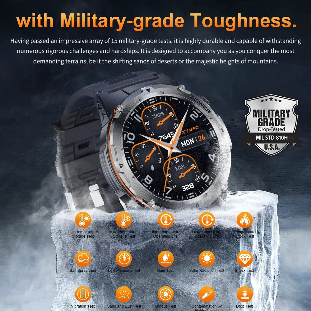 2024 New For XIAOMI Military Smartwatch IP68 Waterproof outdoor Sports