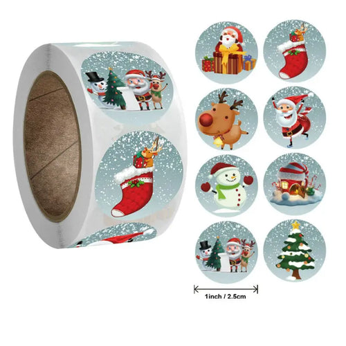 Christmas gift stickers decorative sealing sticker Merry Christmas