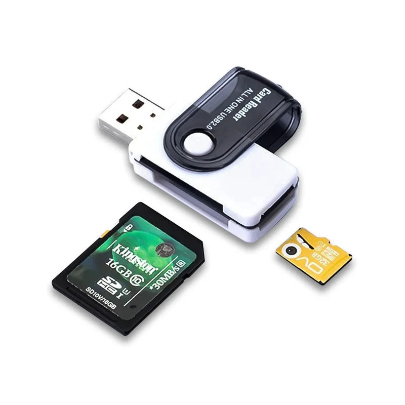 4 in 1 USB Memory Card Reader USB 2.0 to SD Micro SD TF MS M2 Card