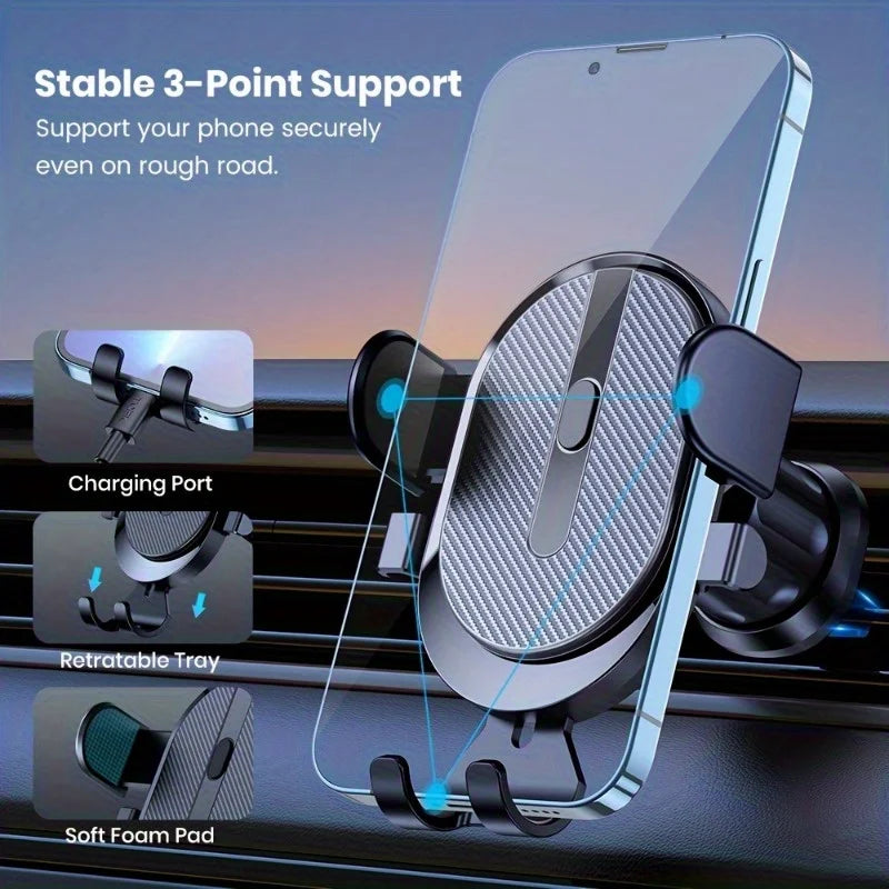 Car Phone Holder Mount Universal Phone Holder With Hook Clip For Car