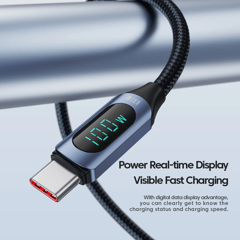 Toocki 100W Type C to Type C Cable PD Fast Charging Charger USB C to